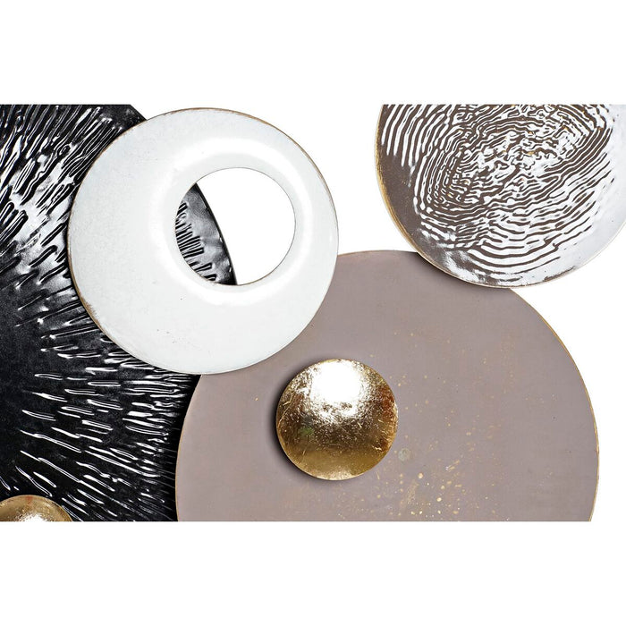 Decorațiune de Perete DKD Home Decor Alb Negru Multicolor Abstract Modern 119 x 8,3 x 56 cm