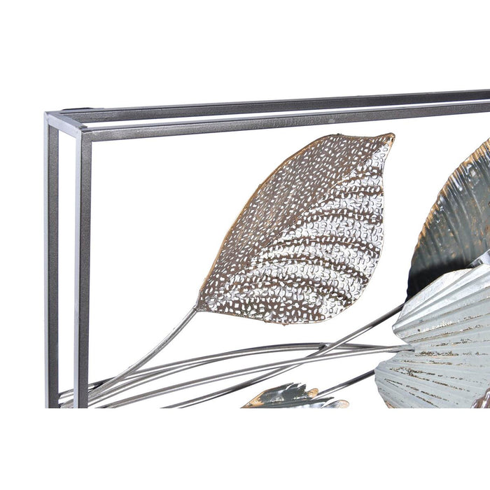 Decorațiune de Perete DKD Home Decor Verde Bej Multicolor Auriu* Frunza a unei plante Shabby Chic 50 x 8 x 91 cm