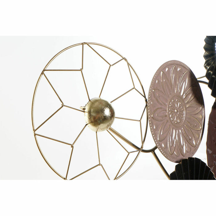 Decorațiune de Perete DKD Home Decor Roz Auriu* Metal (122 x 9 x 73.7 cm)
