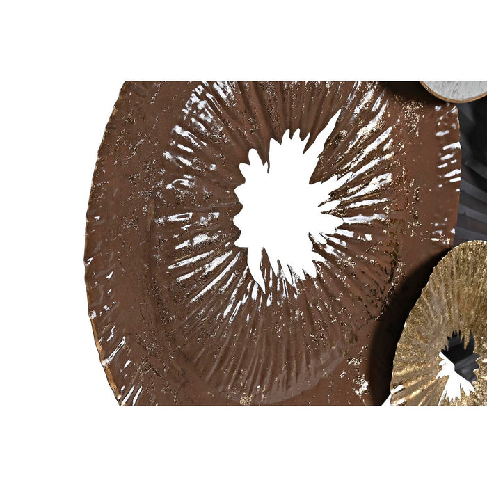 Decorațiune de Perete DKD Home Decor Gri Auriu* Metal Alb Modern (113 x 6,4 x 62 cm)