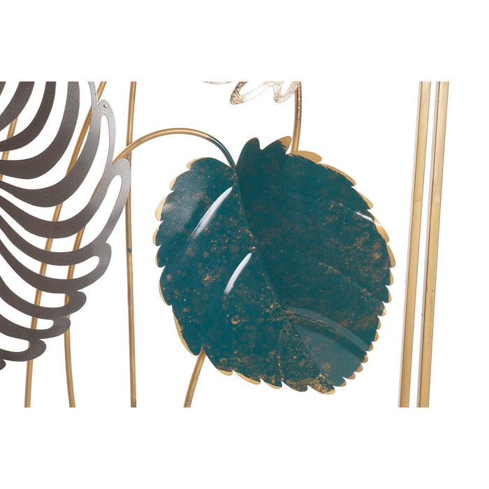 Decorațiune de Perete DKD Home Decor Auriu* Metal Verde (50 x 8.3 x 91 cm)