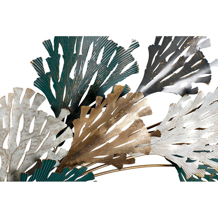 Decorațiune de Perete DKD Home Decor 93,3 x 12 x 125,7 cm Gri Auriu* Alb Verde