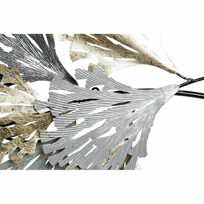 Decorațiune de Perete DKD Home Decor Gri Auriu* Metal (65 x 10 x 134.6 cm)