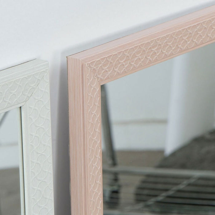 Oglindă de perete DKD Home Decor 56 x 2 x 76 cm Geam Bej Roz Alb Verde polistiren Urban (4 Piese)