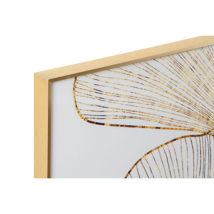 Tablou DKD Home Decor Květiny (240 x 3 x 80 cm)