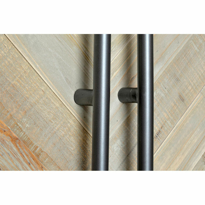 Dulap DKD Home Decor Negru Natural Metal Brad 92 x 45 x 195 cm