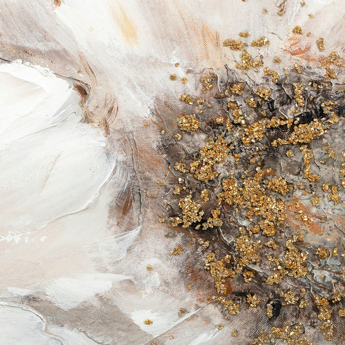 Tablou DKD Home Decor 80 x 2,4 x 80 cm 80 x 3,5 x 80 cm Květiny Romantic (2 Unități)