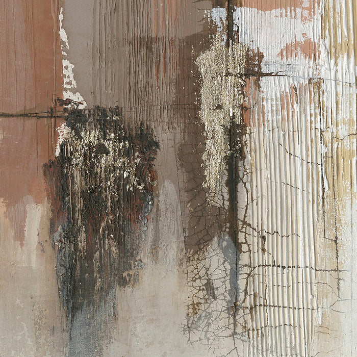 Tablou DKD Home Decor 100 x 2,4 x 100 cm Abstract Modern (2 Unități)