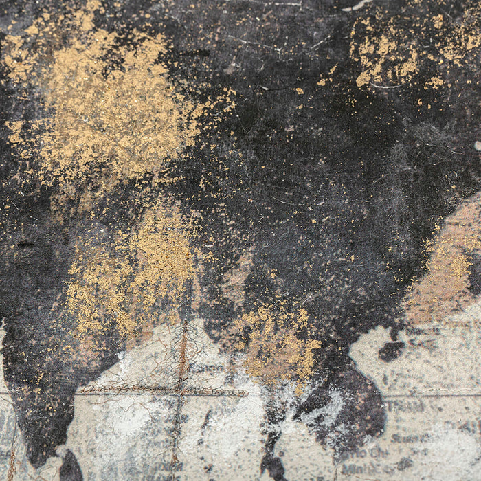 Tablou DKD Home Decor 120 x 4 x 90 cm Loft Harta Lumii (2 Unități)