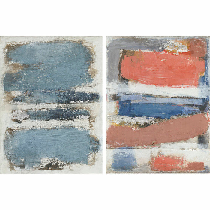 Tablou DKD Home Decor 90 x 2,4 x 120 cm Abstract Modern (2 Unități)