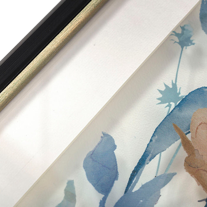 Tablou DKD Home Decor 50 x 2 x 60 cm Květiny Shabby Chic (3 Piese)