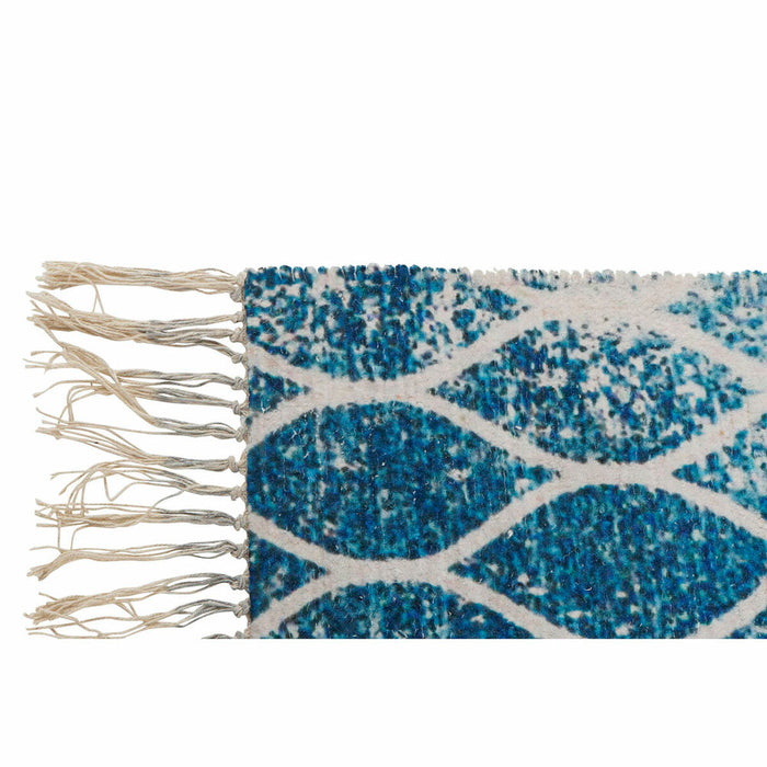 Covor DKD Home Decor Albastru Bumbac Chenille (60 x 240 x 1 cm)