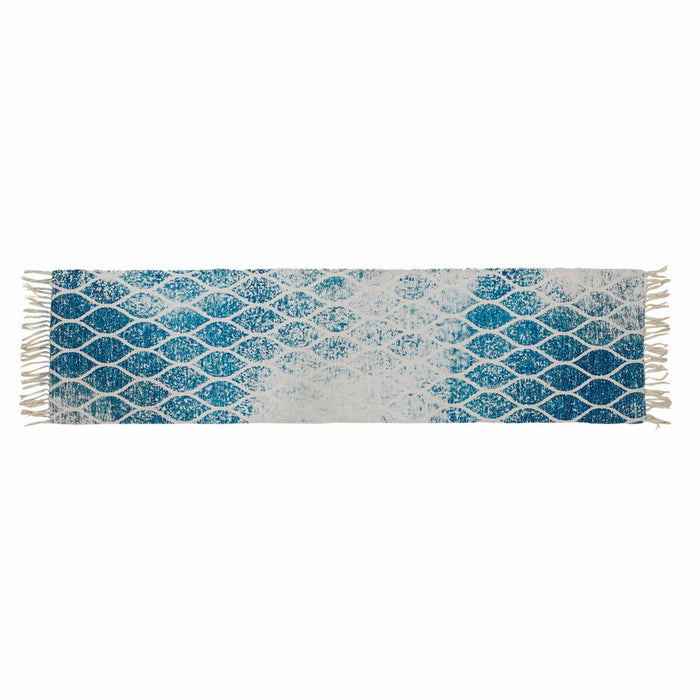Covor DKD Home Decor Albastru Bumbac Chenille (60 x 240 x 1 cm)
