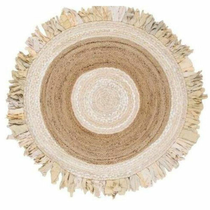 Covor DKD Home Decor Bej Maro Bumbac Iută (200 x 200 x 1 cm)