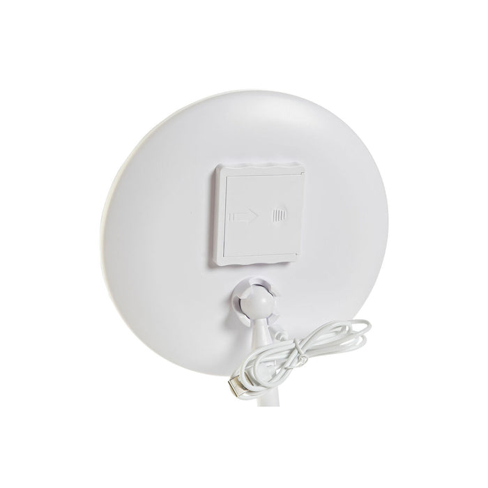 Oglindă cu Efect de Mărire cu LED DKD Home Decor 20 x 20 x 33 cm Alb Plastic
