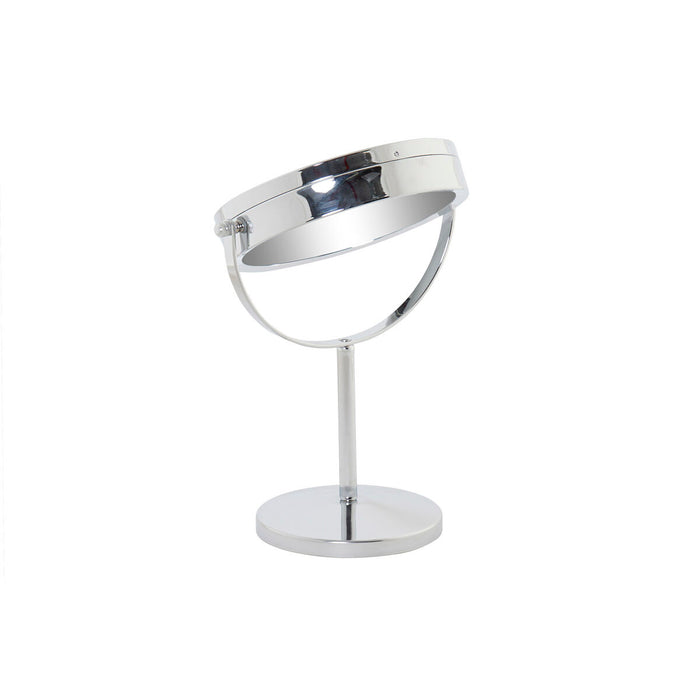 Oglindă cu Efect de Mărire cu LED DKD Home Decor 21,5 x 13,5 x 32,5 cm Argintiu Metal