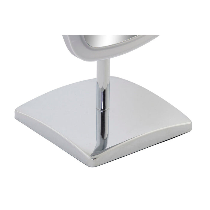 Oglindă cu Efect de Mărire cu LED DKD Home Decor 17 x 13 x 30,5 cm Argintiu Metal