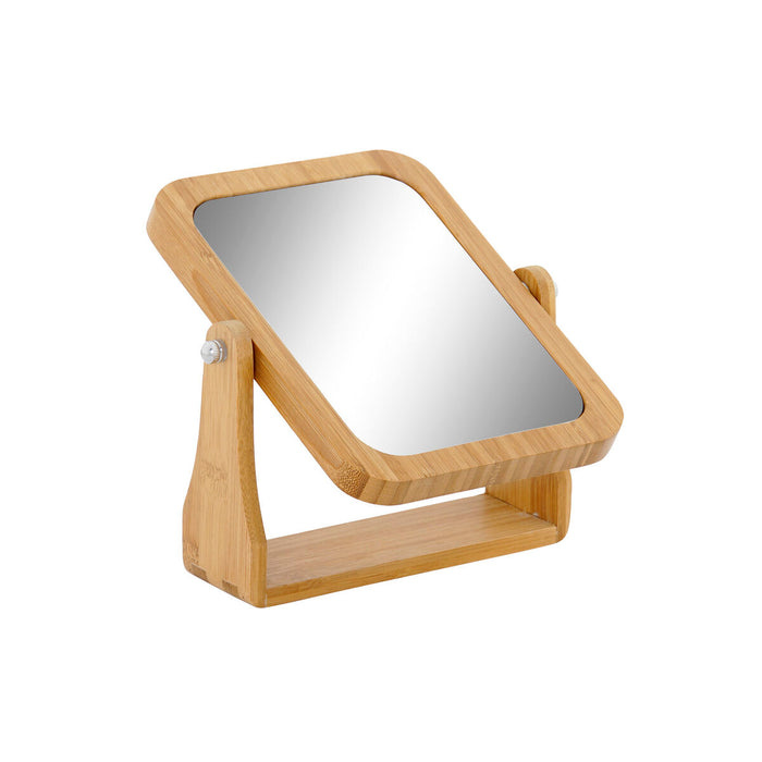 Oglindă cu Efect de Mărire DKD Home Decor Natural Bambus 21,7 x 5,5 x 21,5 cm