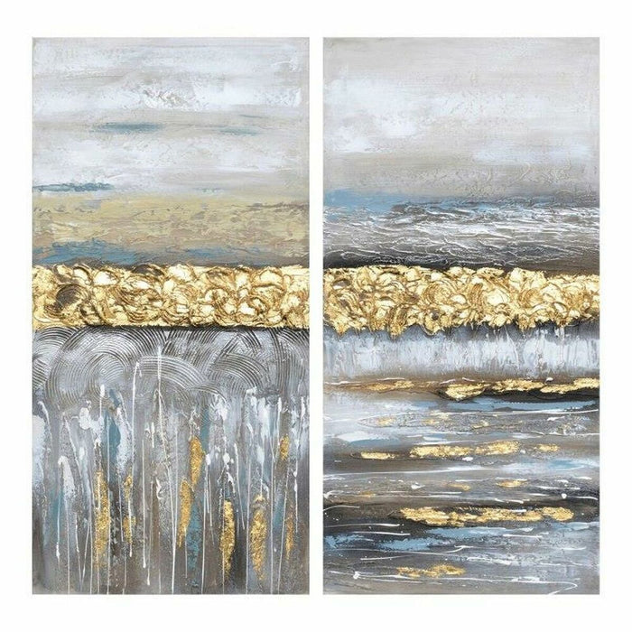 Tablou DKD Home Decor 100 x 3 x 50 cm Abstract Modern (2 Unități)