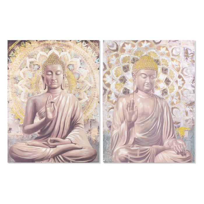 Tablou DKD Home Decor 90 x 3 x 120 cm Oriental (2 Unități)