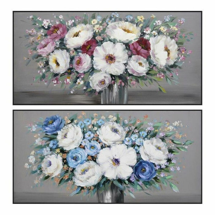 Tablou DKD Home Decor Vază Tradiţional 122 x 4,5 x 62 cm (2 Unități)