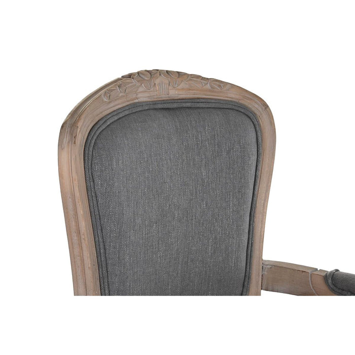 Scaun de Sufragerie DKD Home Decor Gri închis 57 x 57 x 94 cm