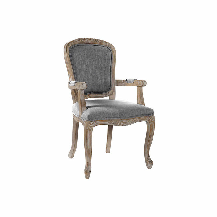 Scaun de Sufragerie DKD Home Decor Gri închis 57 x 57 x 94 cm