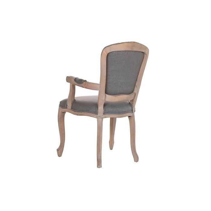 Scaun de Sufragerie DKD Home Decor Gri închis 57 x 57 x 94 cm