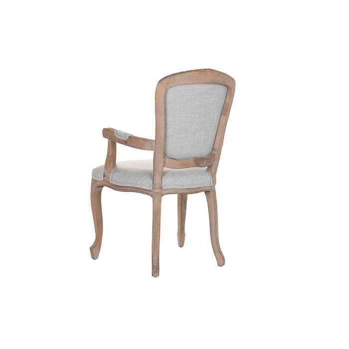 Scaun de Sufragerie DKD Home Decor Gri deschis 57 x 57 x 94 cm