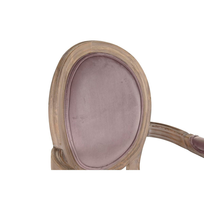 Scaun de Sufragerie DKD Home Decor 55 x 52 x 95 cm Roz