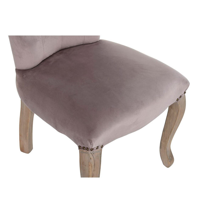 Scaun de Sufragerie DKD Home Decor Roz Natural 51 x 47,5 x 101 cm