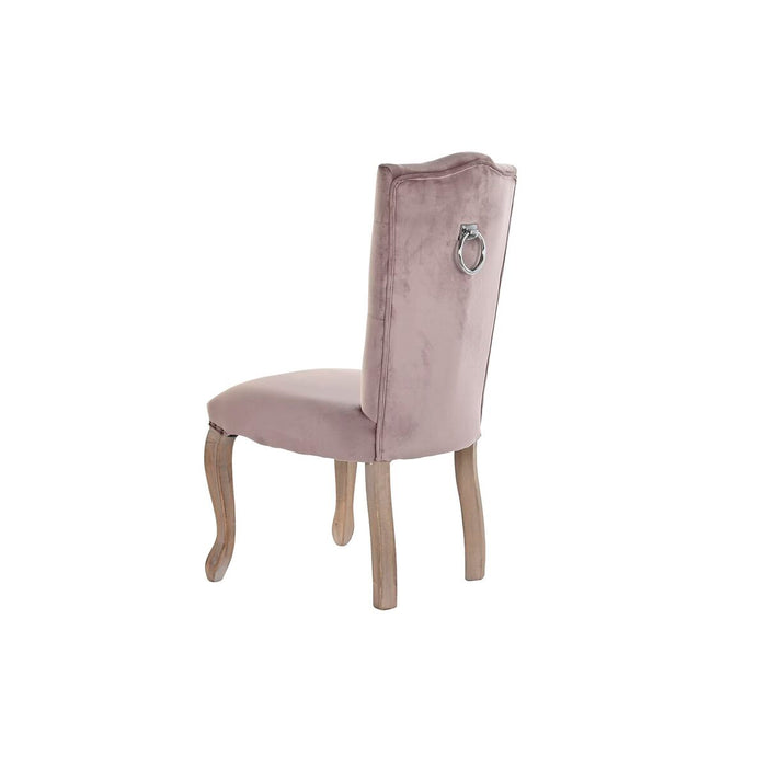 Scaun de Sufragerie DKD Home Decor Roz Natural 51 x 47,5 x 101 cm