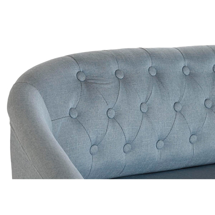 Canapea DKD Home Decor Albastru Poliester Lemn de cauciuc (107 x 61 x 71 cm)