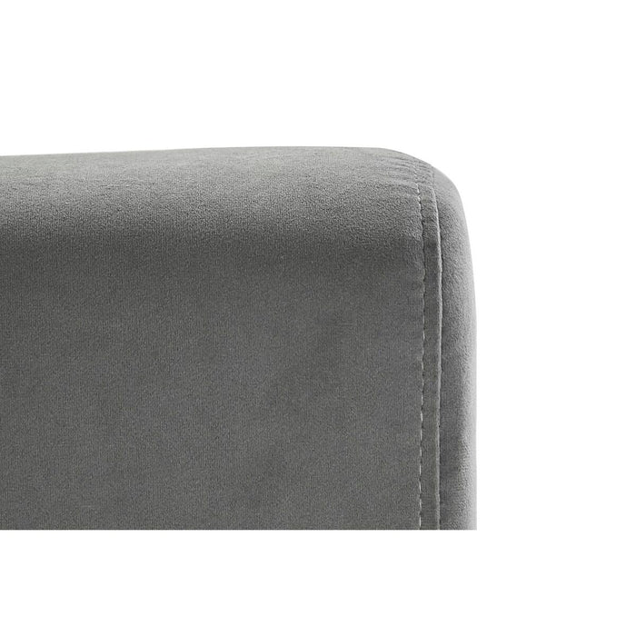 Fotoliu DKD Home Decor Natural Gri Lin Lemn de cauciuc (66 x 85 x 81 cm)