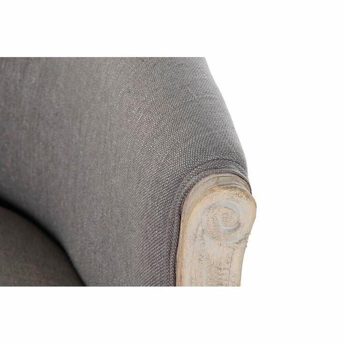 Fotoliu DKD Home Decor Gri Lemn Poliester (58 x 56 x 69 cm)