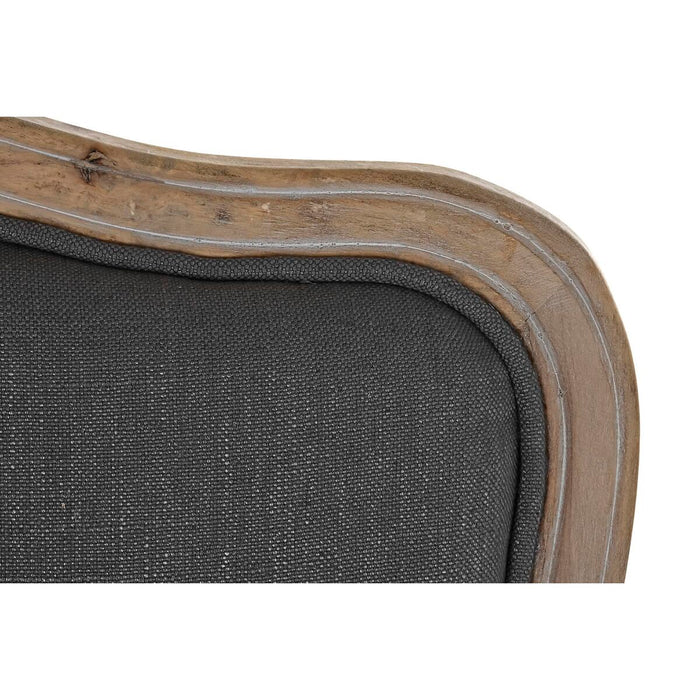 Fotoliu DKD Home Decor Gri Lemn Maro Poliester (70 x 66 x 95,5 cm)