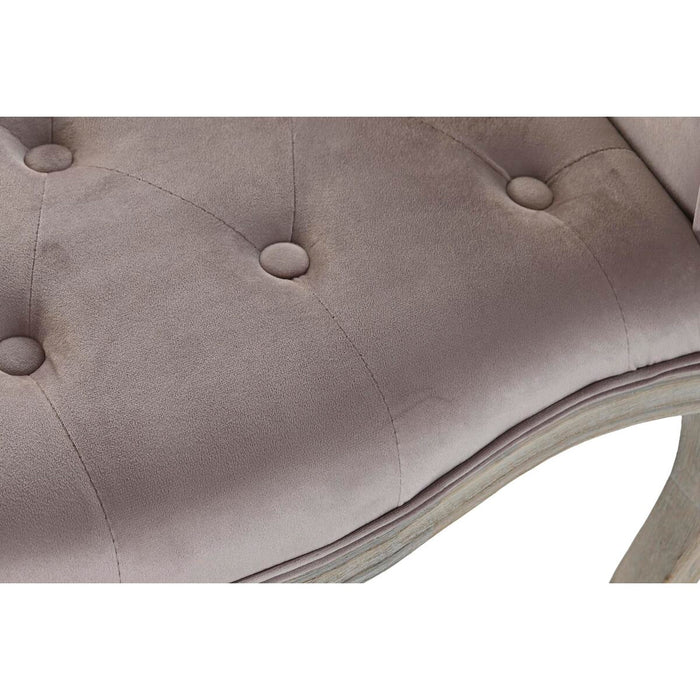 Banchetă DKD Home Decor   Roz Natural Lemn de cauciuc 65 x 46 x 60,5 cm