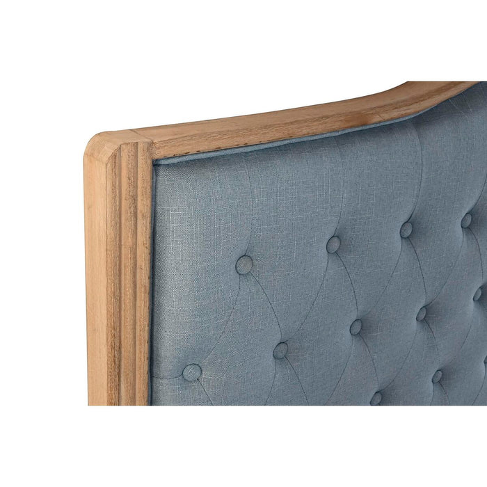 Tăblie de Pat DKD Home Decor Albastru Lemn Lemn de cauciuc 180 x 8 x 135 cm