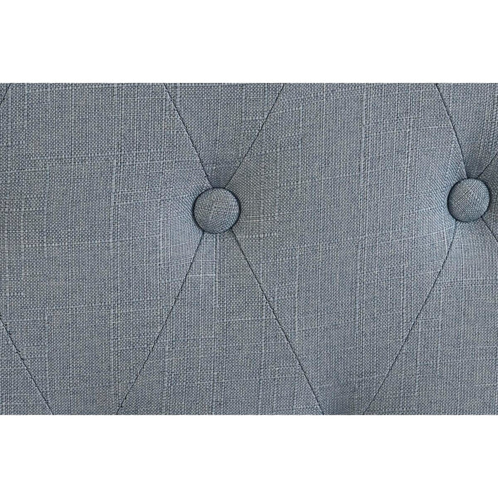 Tăblie de Pat DKD Home Decor Albastru Lemn Lemn de cauciuc 180 x 8 x 135 cm