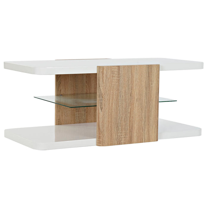 Masa laterală DKD Home Decor Alb Maro Geam Lemn MDF 110 x 60 x 45 cm