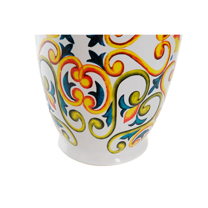 Lampă de masă DKD Home Decor Ceramică Lin Alb (34 x 34 x 67 cm)