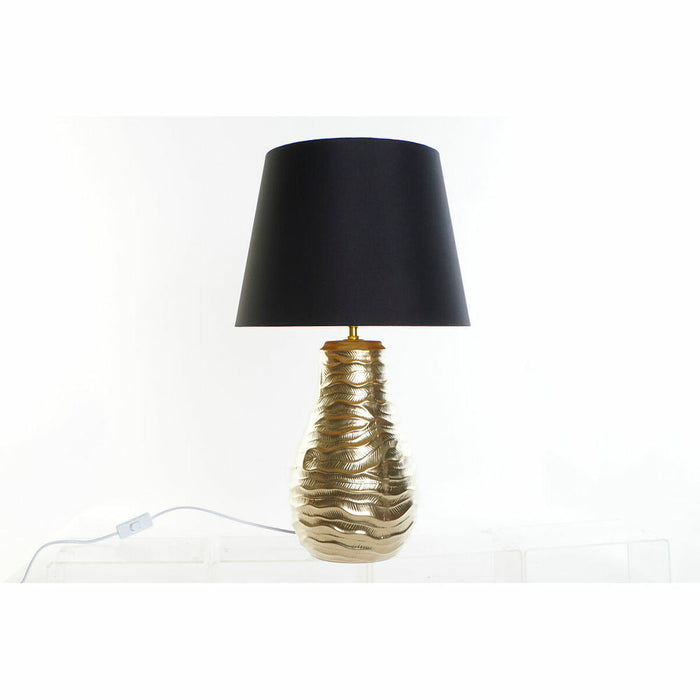 Lampă de masă DKD Home Decor Negru Lin Ceară Auriu* (38 x 38 x 65 cm)