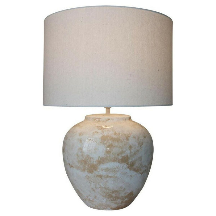 Lampă de masă DKD Home Decor S3020918 42 x 42 x 60 cm Ceramică Crem Plastic 220 V 50 W