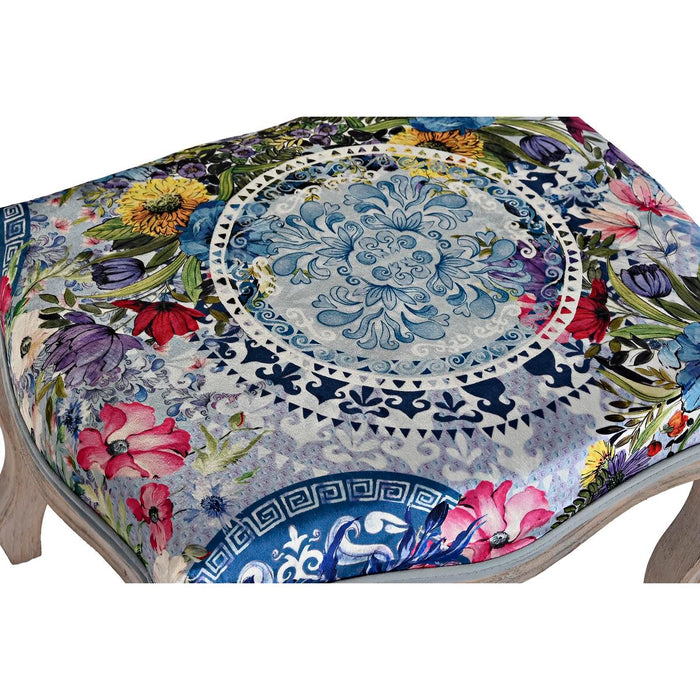 Banchetă DKD Home Decor   Brad Poliester Multicolor (58 x 47,5 x 41 cm)