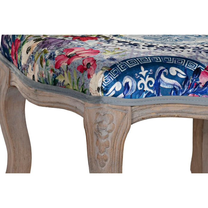 Banchetă DKD Home Decor   Brad Poliester Multicolor (58 x 47,5 x 41 cm)