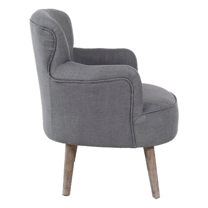 Fotoliu DKD Home Decor Gri închis Brad Plastic 65 x 62 x 77 cm 65 x 69 x 77 cm