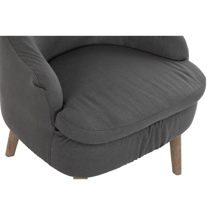 Fotoliu DKD Home Decor Gri închis Brad Plastic 61 x 46 x 75 cm