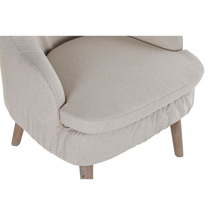 Fotoliu DKD Home Decor Bej Brad 61 x 56 x 75 cm