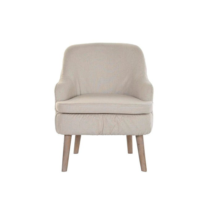Fotoliu DKD Home Decor Bej Brad 61 x 56 x 75 cm