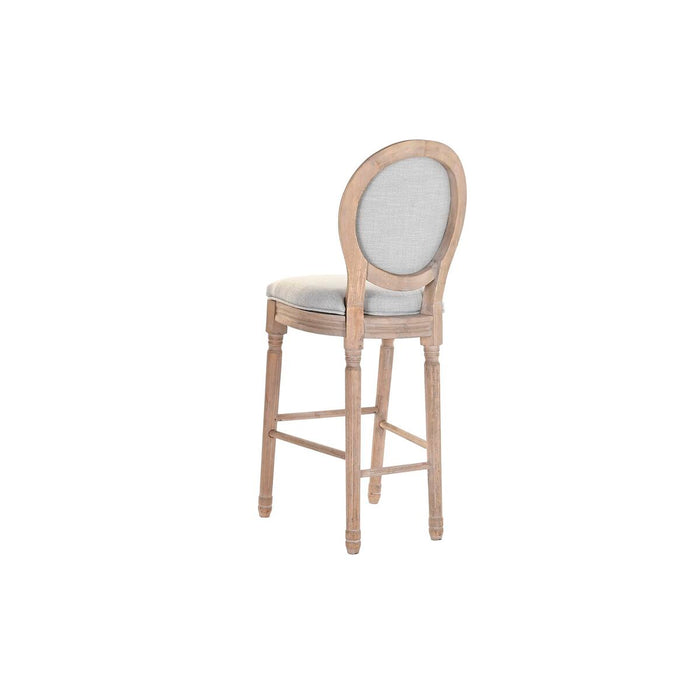 Taburet DKD Home Decor Gri Gri deschis Brad 48 x 42 x 121 cm